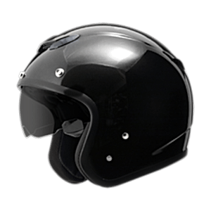 Zeus ZS 381C Motosiklet Kaskı - Parlak Siyah