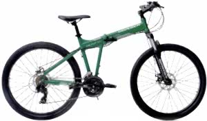 Geotech Fold Up 26D 26 Jant 21 Vites MD Katlanır Dağ Bisikleti - Mat Yeşil