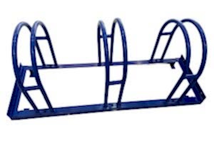 Bisico Bisiklet Park Yeri Demiri U Tipi Üçlü Mavi