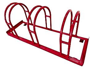 Bisico Bisiklet Park Yeri Demiri U Tipi Üçlü Kırmızı