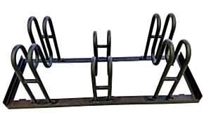 Bisico Bisiklet Park Yeri Demiri M Tipi Üçlü Mat Siyah