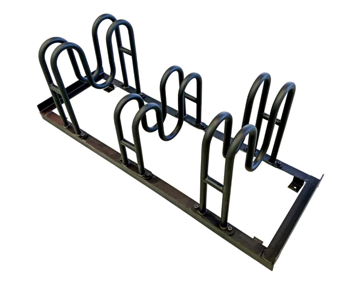 Bisico Bisiklet Park Yeri Demiri M Tipi Üçlü Mat Siyah