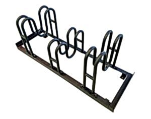 Bisico Bisiklet Park Yeri Demiri M Tipi Üçlü Mat Siyah