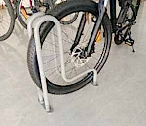 Bisico Bisiklet Park Yeri Demiri L Tipi Tekli Mat Siyah