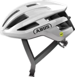 Abus PowerDome MIPS Yetişkin Yol Bisiklet Kaskı - Shiny White