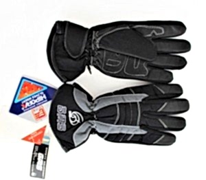 GMS Siyah - Gri Desen Uzun Kışlık Eldiven