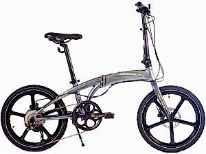 Geotech Fold Up 20.1 Pro 20 Jant 9 Vites HD Katlanır Bisiklet - Mat Gri Turuncu