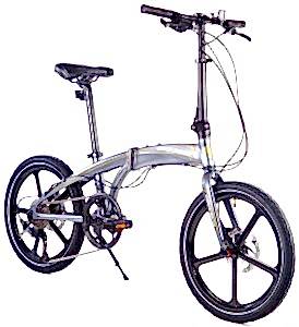 Geotech Fold Up 20.1 Pro 20 Jant 9 Vites HD Katlanır Bisiklet - Mat Gri Turuncu