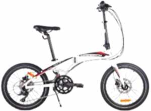 Geotech Fold Up 20.0 20 Jant 18 Vites HD Katlanır Bisiklet - Beyaz Siyah