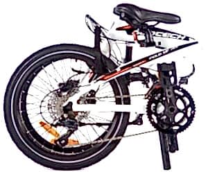 Geotech Fold Up 20.0 20 Jant 18 Vites HD Katlanır Bisiklet - Beyaz Siyah