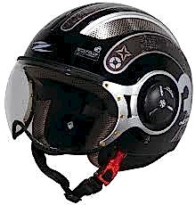 Zeus ZS 218 Motosiklet Kaskı - Siyah/Gümüş