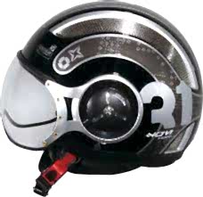 Zeus ZS 218 Motosiklet Kaskı - Siyah/Gümüş