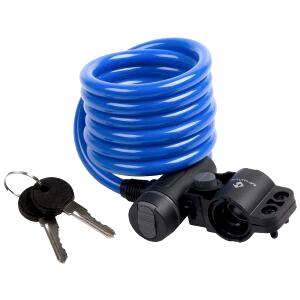 M-Wave S 10.18 Spiral Anahtarlı Kilit 10x1800 mm - Mavi