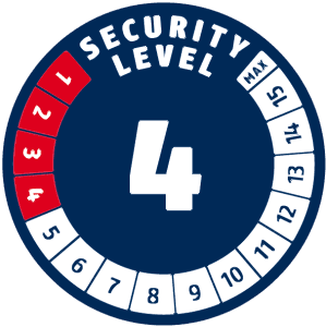 Abus Raydo Pro 1450/185 Bracket TexKF Şifreli Kilit - Siyah