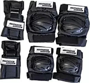 Tex NBYC 961 Speq Çocuk Dizlik Dirseklik Koruma Seti Siyah