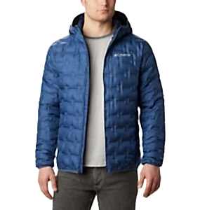 Columbia Delta Ridge Down Hooded Erkek Mavi Mont