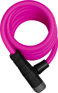 Abus 5510K/180/10 PK SCMU Primo Anahtarlı Bisiklet Kiliti - Pembe