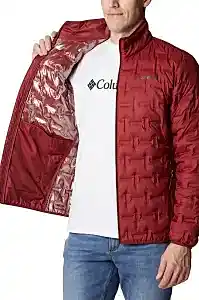 Columbia Delta Ridge Down Jacket Erkek Bordo Mont