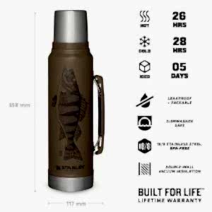 Stanley Klasik Vakumlu Paslanmaz Çelik Termos 1 Lt - Kahverengi