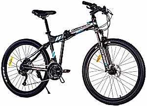 Geotech Fold Up 26D Pro 26 Jant 27 Vites HD Katlanır Dağ Bisikleti - Mat Siyah Mavi 2025
