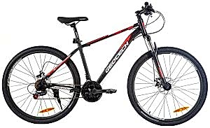 Geotech Hacker 27,5 Dağ Bisikleti - Mat Siyah Kırmızı 2025