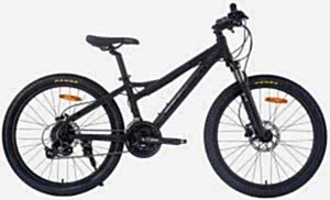 Geotech EOS 24 Jant 24 Vites HD Çocuk Dağ Bisikleti - Mat Siyah 2025
