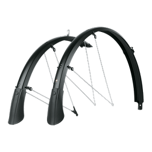 SKS Bluemels Matt 28'' 45 mm Mat Siyah Ön/Arka Çamurluk Seti
