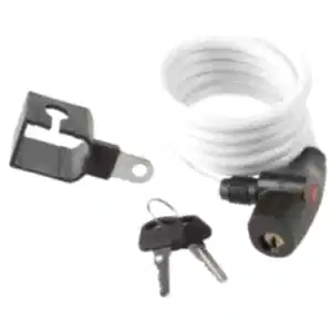 8 C Anahtarlı Spiral Kilit 8x1500 mm - Beyaz