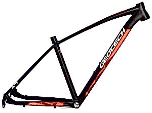 Geotech Mode Elite 27,5 MTB Kadro Mat Siyah/Kırmızı M