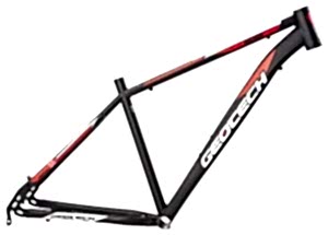 Geotech Hacker 27,5 MTB Kadro Mat Siyah/Kırmızı M