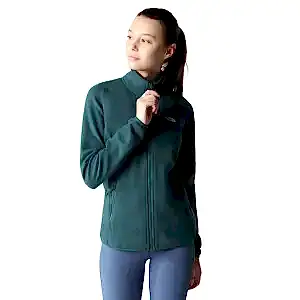 The North Face 100 Glacier Tam Fermuarlı Kadın Polar Ceket Yeşil