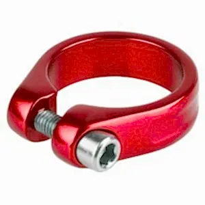 M-Wave Sıktırmalı Sele Kelepçesi Kırmızı 31.8 mm