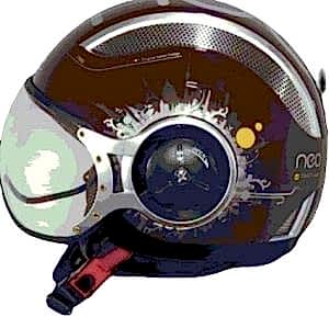 Zeus ZS 218 Motosiklet Kaskı - Kahverengi/Sarı