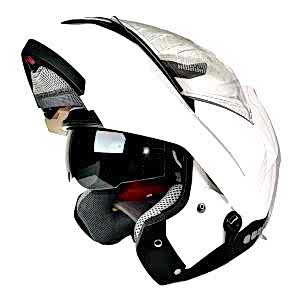 Zeus ZS 3100C Bluetooth Özellikli Motosiklet Kaskı - Beyaz