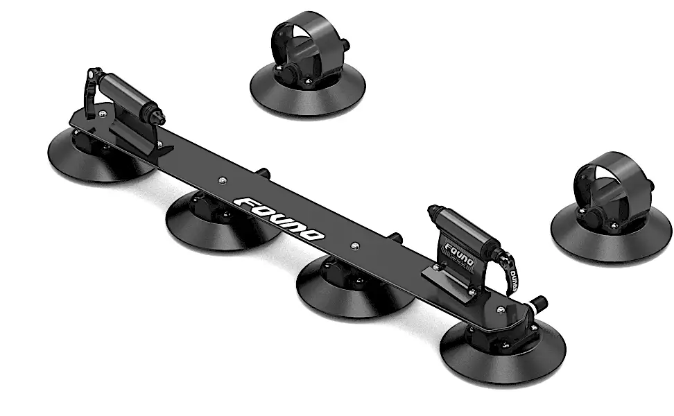 Bisico Fovno İki Bisiklet için Araç Tavan Üstü Vakumlu Bisiklet Taşıyıcı