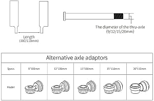 Bisico Fovno Vakumlu Bisiklet Taşıyıcı İçin Aks Adaptörü