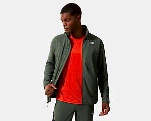 The North Face 100 Glacier Tam Fermuarlı Erkek Polar Ceket - Thyme