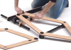 Sandwichbikes Small Almond Blossom Wooden Fork Özel Ahşap Bisiklet