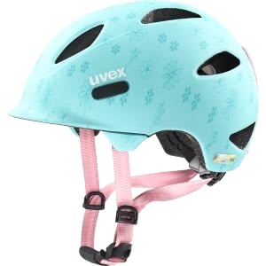 Uvex Oyo Style Çocuk Bisiklet Kaskı - Flowers Cyan Matt