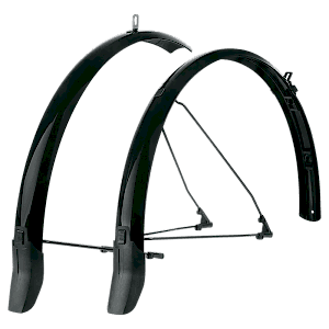 SKS Bluemels Cable Line 55 mm 28 Jant Bisiklet Ön/Arka Çamurluk Seti Siyah