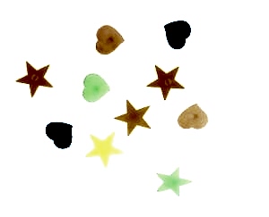 XBYC 3004 K Renkli Jant Süsü Kalpli