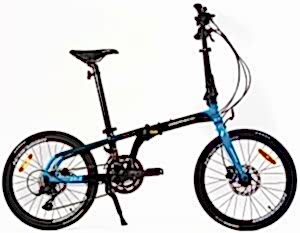 Geotech Fold Up 20.3 20 Jant 18 Vites HD Katlanır Bisiklet - Siyah Mavi