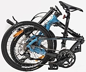 Geotech Fold Up 20.3 20 Jant 18 Vites HD Katlanır Bisiklet - Siyah Mavi