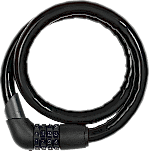 Abus Steel-O-Flex Tresor 1360/85 Şifreli Bisiklet Kiliti - Siyah