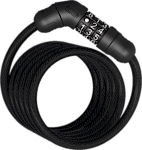 Abus Star 4508C/150 Şifreli Bisiklet Kilidi - Siyah