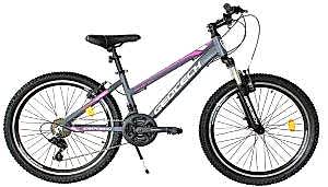 Geotech Path 24 Econ 1 24 Jant  21 Vites Çocuk Bisikleti - Gri/Pembe