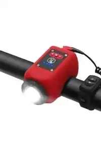 XBYC 6128 Usb Şarjlı Bisiklet Işıklı Korna Kırmızı