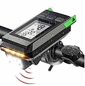 XBYC 6145 MT-088 Usb Şarjlı Ön Işık Korna Km Saati 450 Lümen