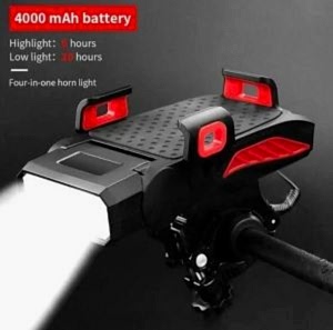 Forte GT XBYC 6139-1 500 Lümen Ön Işık Korna Telefon Tutucu Powerbank