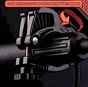 Forte GT XBYC 6139-1 500 Lümen Ön Işık Korna Telefon Tutucu Powerbank